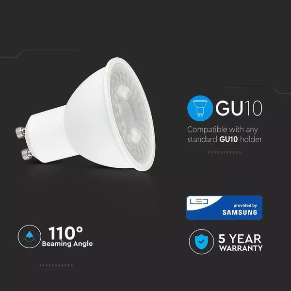 Żarówka LED 7,5W GU10 610 lm Ø50 mm 110° VT-292 SAMSUNG