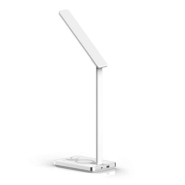 Lampa biurkowa LED 5W z funkcją ładowania telefonu VT-7505 biała