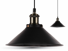 Lampa wisząca LOFT INDUSTRIAL Ø260 mm VT-7424 CZARNA