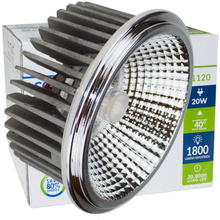 Żarówka halogenowa LED 20W AR111 QR111 G53 20° z zasilaczem VT-1120