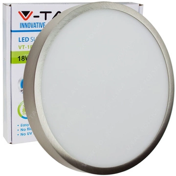 Okrągły plafon LED 18W Ø190 mm SATYNA VT-1805SN