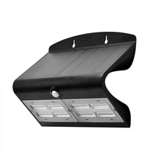 Solarna lampa ścienna LED z czujnikiem ruchu czarna 7W 800lm VT-767-7