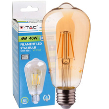 Żarówka LED ST64 RETRO 4W FILAMENT AMBER 2200K VT-1964