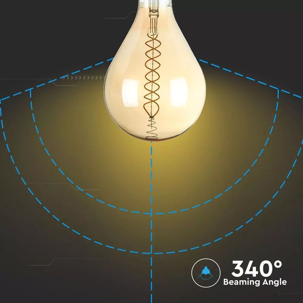 Dekoracyjna żarówka LED 8W E27 500lm FILAMENT VT-2138D ściemnialna