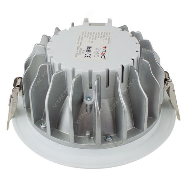 Okrągła oprawa sufitowa LED 20W DOWNLIGHT biała 2400lm VT-26201