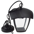 Wisząca lampa ogrodowa pojedyncza VT-735 czarna