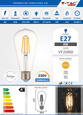 Żarówka LED ST64 RETRO 4W FILAMENT 2700K VT-2105D