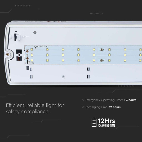 Wodoodporna lampa oświetlenia awaryjnego LED SAMSUNG 4W VT-524-S 