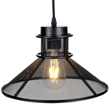 Lampa wisząca LOFT Ø290 mm czana siatka VT-7252