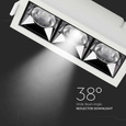 Podtynkowy reflektor LED SAMSUNG 12W 960 lm VT-2-12 38°