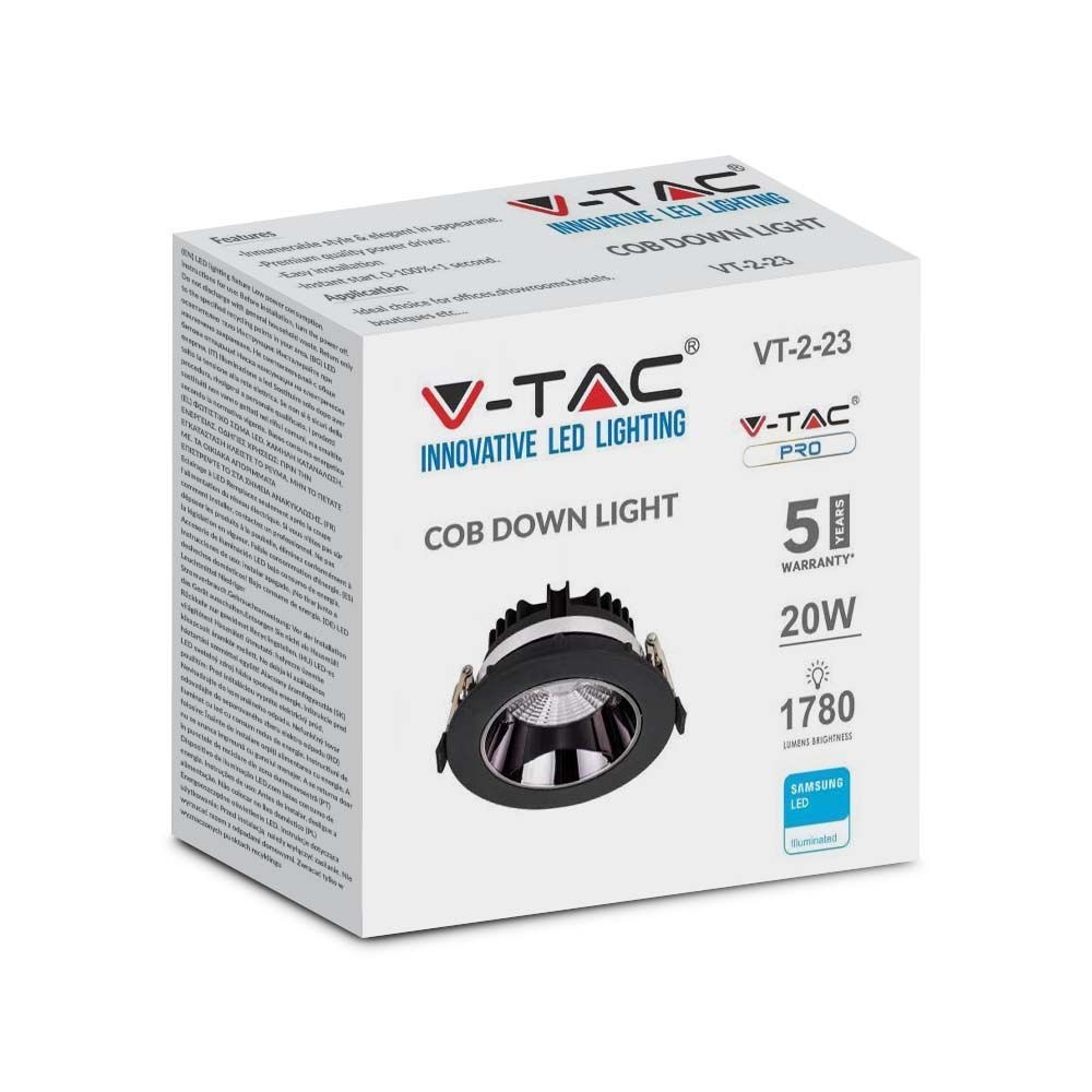 Downlight LED encastrable extra plat 16W ou 20W dès 20.50€ HT